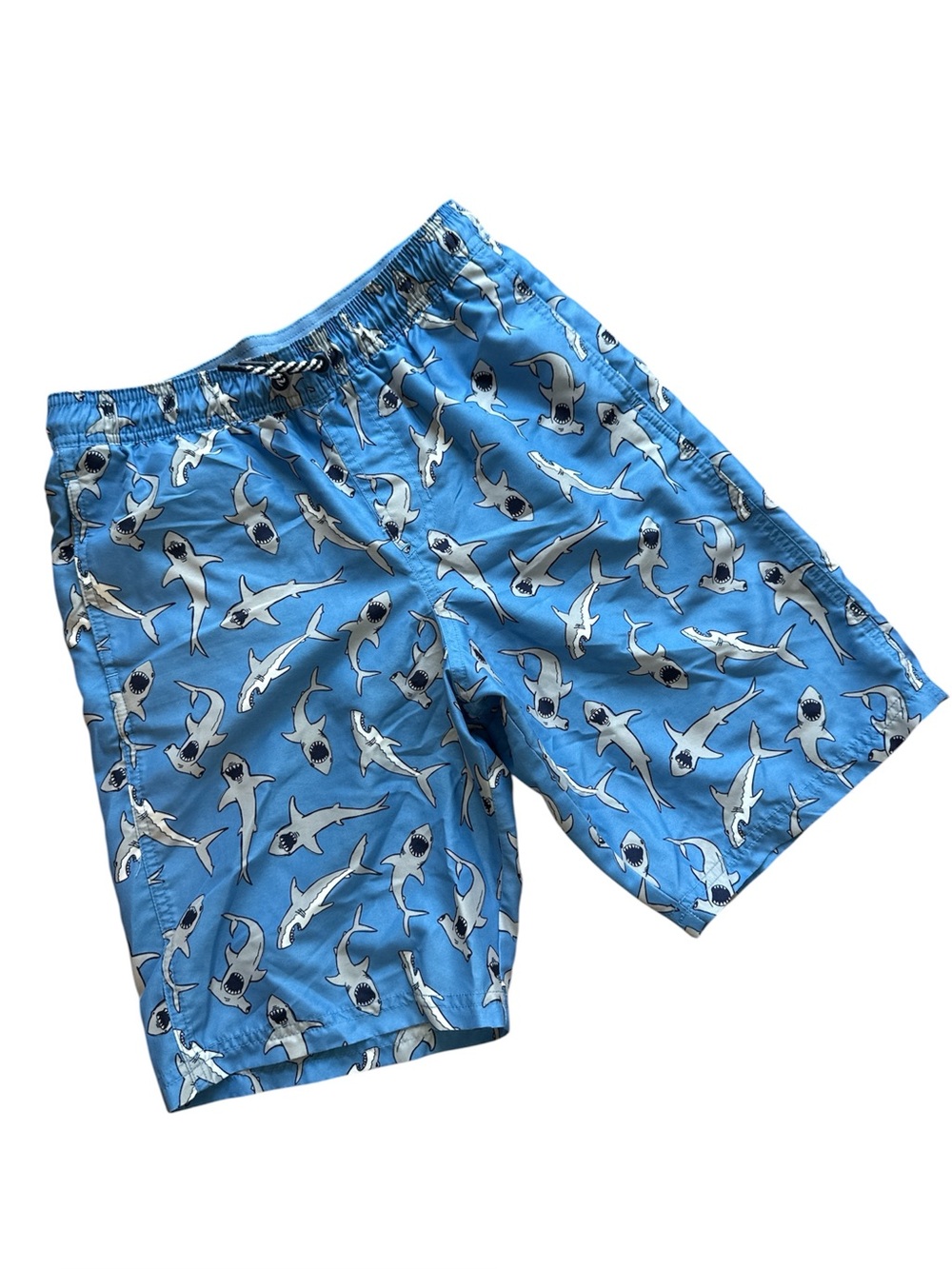 Cat & Jack Boys Shark Swim Trunks Size XL 14